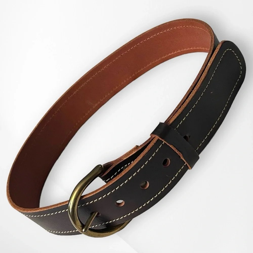 Vintage Banana Republic Belt Wide Leather XS Dark Brown - Picture 3 of 6